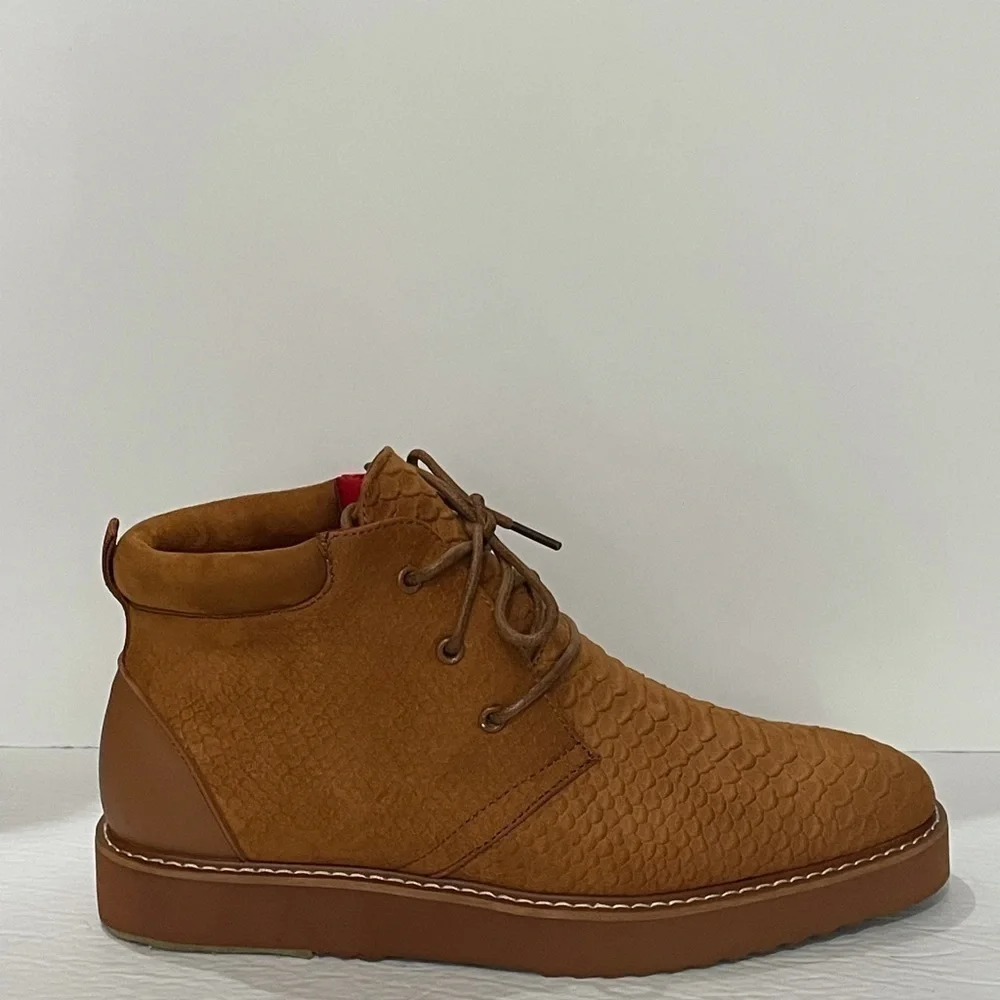 Tayno shoes casual Oxford camel premium fiber thick sole